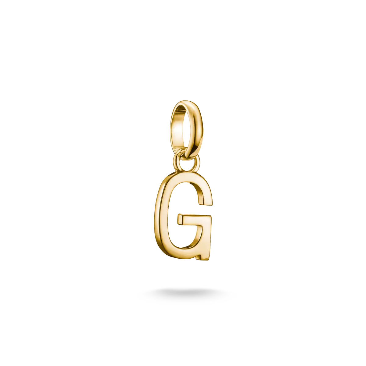 Thomas Sabo Charm Pendant, letter "G", made of silver, gold-plated