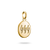 Charm pendant, angel numbers 444, with white gemstones, made of silver, gold plated - Thomas Sabo Model: CC1251-414-14