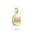 Charm pendant, angel numbers 555, with white gemstones, sterling silver, gold plated - Thomas Sabo Model: CC1252-414-14