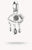 Charm pendant Wednesday black tears zirconia recycled silver Connect - THOMAS SABO Model: CC1319-643-11