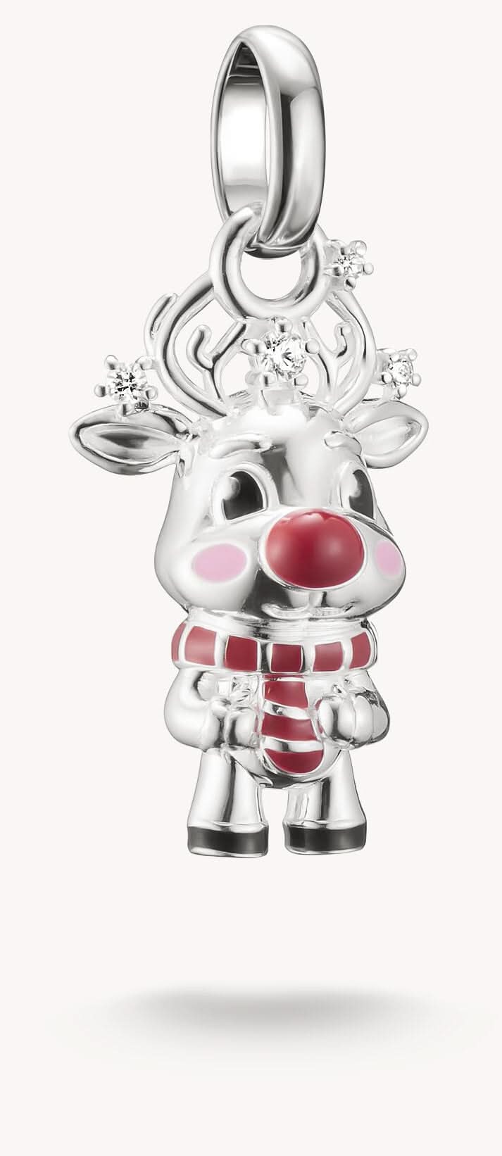 Charm in 925 sterling silver - Reindeer - Thomas Sabo model: CC1322-041-10