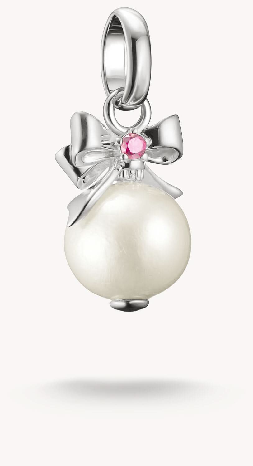 Charm Pendant Pearl with Bow - THOMAS SABO Model: CC1323-X-14