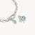 alt
Sterling silver ring with a central blue-grey synthetic spinel and smaller white zirconia stones