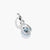 Charm Pendant Birthstone March Connect Silver