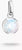 THOMAS SABO Charm Club pendant with pink synthetic corundum and white zirconia in 925 Sterling silver