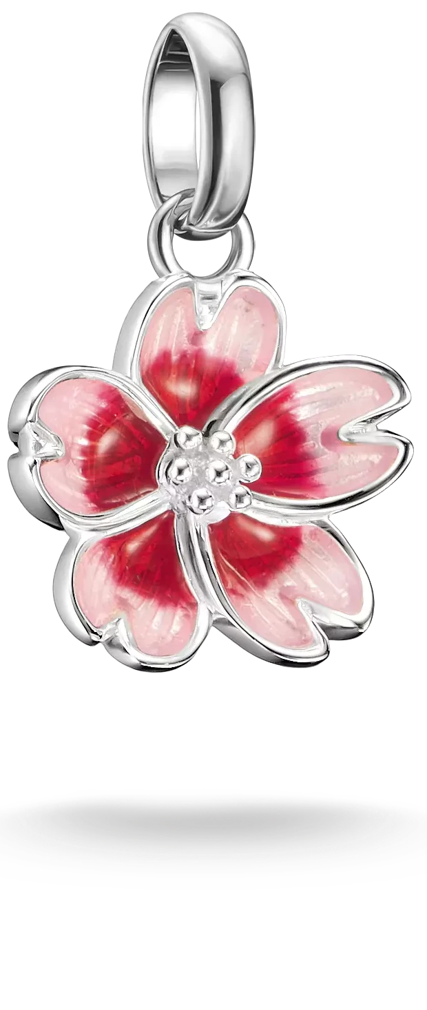 Charm Pendant Cherry Blossom Connect Silver - Thomas Sabo Model: CC1343-007-9