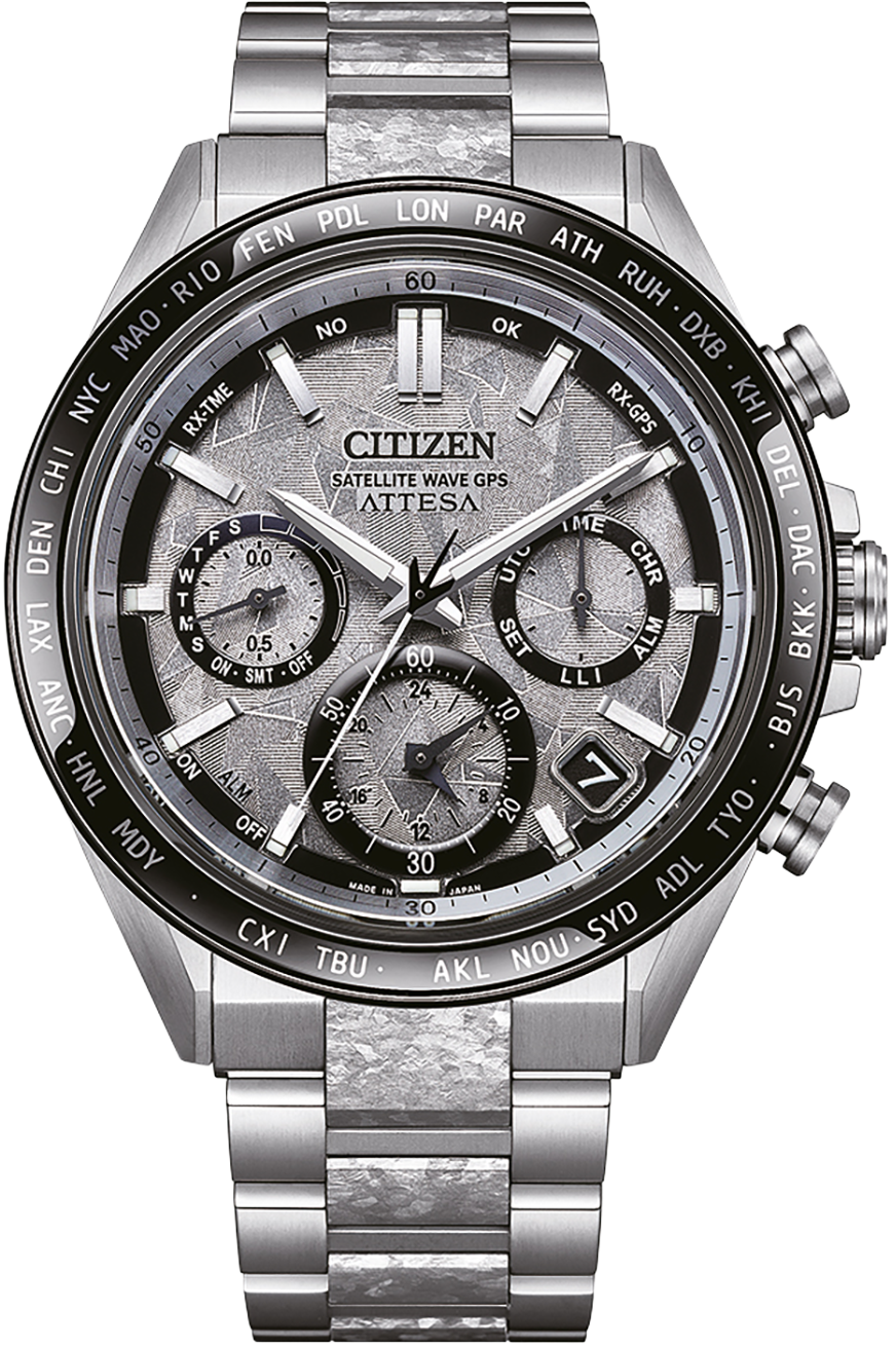 Citizen Attesa CC4076-65A Men's Watch • GPS Satellite Wave • Super Titanium