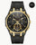 Bulova CURV 98A328 Herrenuhr Schwarz • Geschwungenes Saphirglas • Carbon & Gold Chronograph
