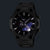 Casio EDIFICE Herrenarmbanduhr mit schwarzem Metallband und schwarzem Zifferblatt