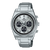 Casio Edifice Chronographenarmbanduhr mit Edelstahlgehäuse und silbernem Zifferblatt