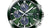 Casio Edifice Herrenuhr, Nahaufnahme: grünes Zifferblatt mit drei Chronograph-Subziffern