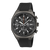 Casio Edifice Herren-Chronograph mit schwarzem Kautschukband und Chronographen-Zifferblatt
