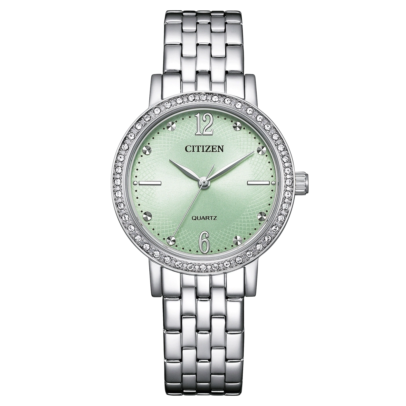 Citizen EL3100-55X Damenuhr Elegance Grün • Analoges Quarzwerk • Edelstahlgehäuse