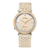 Citizen Ambiluna EM1006-40A Damen Armbanduhr Beige • Eco-Drive Saphirglas • Bicolor Roségold
