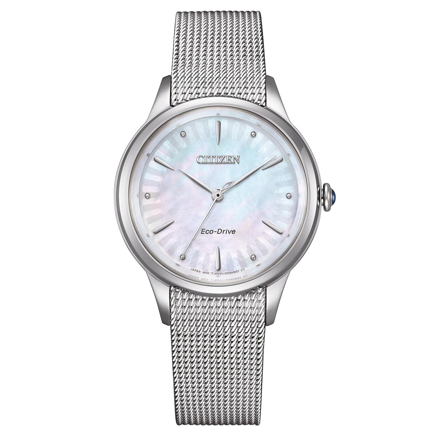 Citizen L EM1150-86D Damenuhr Silber • Eco-Drive Solarwerk • Saphirglas