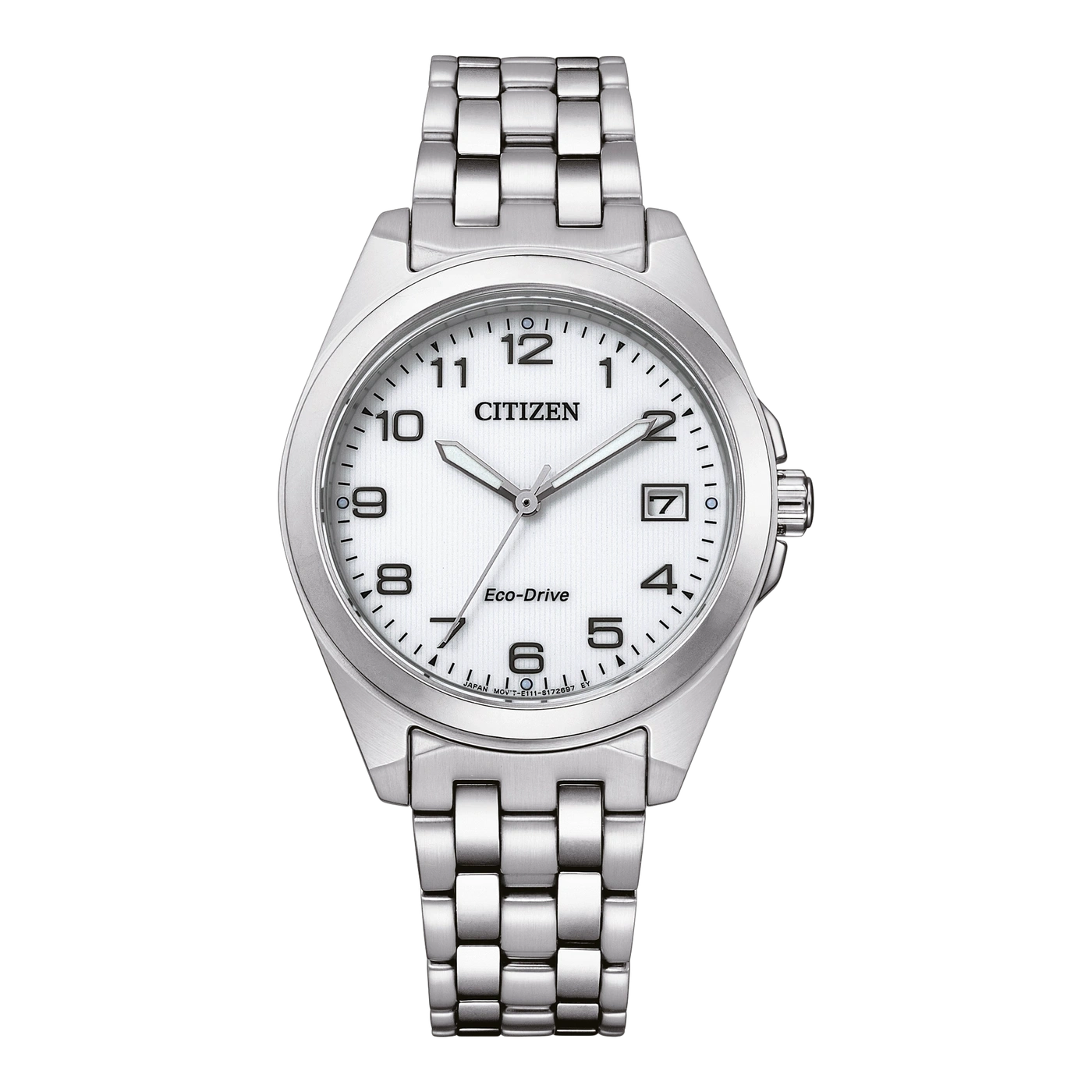 Citizen EO1210-83A Eco-Drive Sport Damenuhr Silber • Saphirglas • Eco-Drive Solar