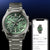 Casio Edifice Herrenarmbanduhr mit grünem Zifferblatt und Edelstahlband