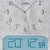 AMS Funk F5891B Wanduhr · Analog-Digital · Temperatur & Feuchtigkeit