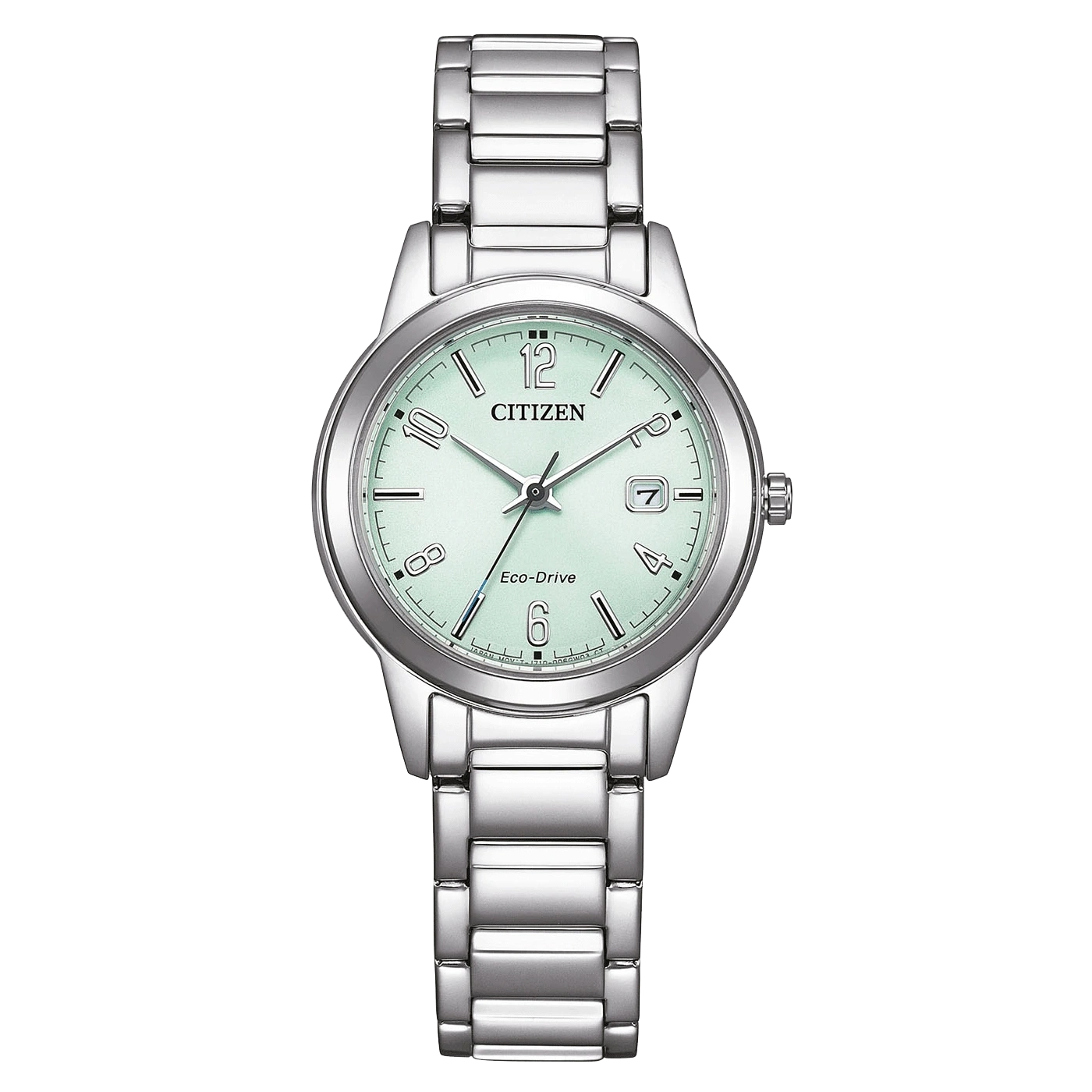 Citizen FE1241-71X Damenuhr Eco-Drive Elegance 29mm Grün • Solarantrieb • Datumsanzeige