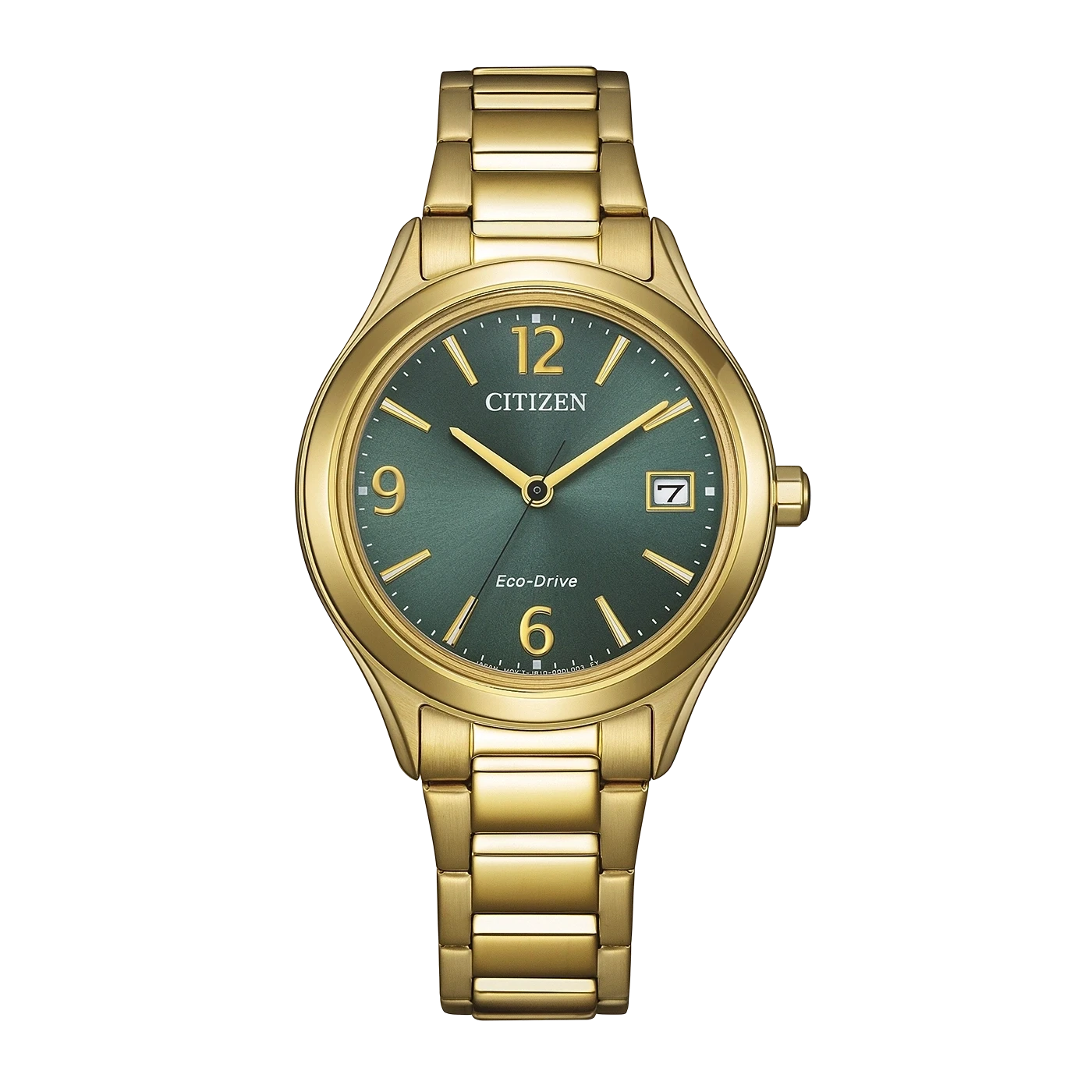 Citizen Eco-Drive FE6122-64X Women's Watch • Solar Powered • Green Dial