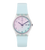 Swatch Originals GE713 Damen Armbanduhr Hellblau • Swatch Solar Spectrum Glas • Leichtes Silikonarmband