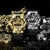 Casio GM-700G-9AER G-Shock Classic Herrenuhr Schwarz-Gold • Edelstahlgehäuse mit Goldionenbeschichtung •
