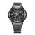 Casio G-SHOCK G-STEEL Herrenuhr mit schwarzem Zifferblatt und Metallgliederarmband