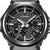 Casio G-SHOCK G-STEEL Herrenuhr Nahaufnahme: schwarzes Zifferblatt mit Innenring