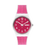 Swatch Originals GW713 Damenuhr Weiß • Silikonarmband mit Stoff-Inlay • Schweizer Quarzwerk