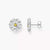 Ear studs Flower Lovely Daisy large Silver