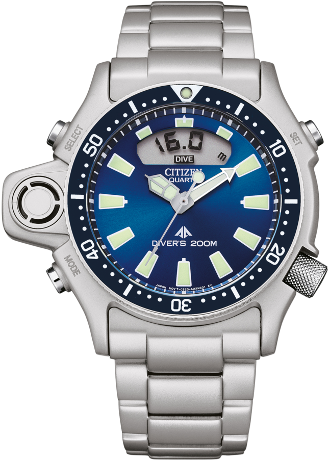 Citizen Promaster JP2000-67L Men's Watch • Electronic Depth Gauge • 20 bar