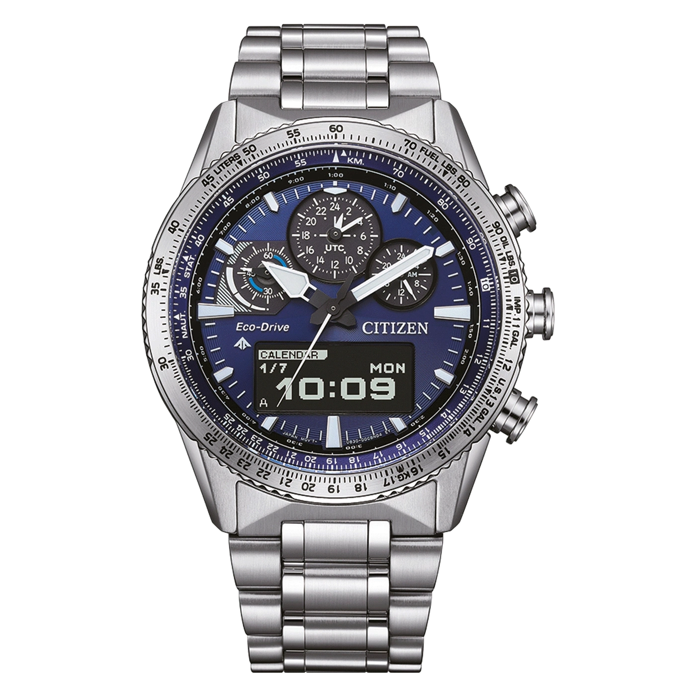 Citizen Promaster Sky JV2000-51L Herrenuhr • Eco-Drive Saphirglas • Pilot Chronograph