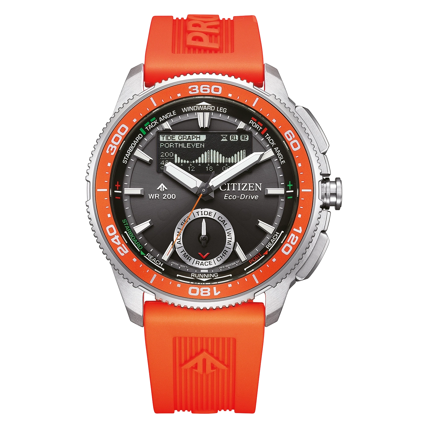 Citizen Promaster Wave Tracker JV3000-13E Herren • Eco-Drive Solar • Gezeitenanzeige & Regatta-Timer