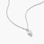 KE2363-051-14 Sterling Silver Ring with White Zirconia