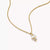 Women's necklace, 18k gold plated with white zirconia stones - THOMAS SABO Model: KE2363-414-14
