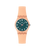 Swatch Originals Small LO117 Damenuhr Pfirsich • Gewebtes Armband • Leichtes Kunststoffgehäuse