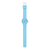 Kinderarmbanduhr (Seitenansicht) mit hellblauem Kunststoffarmband
