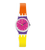 Swatch Originals Small LW165 Sun Through Damenuhr Rosa • Peppy-Farbdesign • Versetztes Zifferblatt