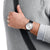 Mondaine Doppio MLE.41210.LBV Herrenuhr Schwarz • Saphirglas mit Antireflexbeschichtung • Swiss Made Quarzwerk, Bild 2
