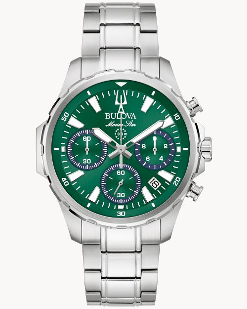 Bulova Marine Star 96B465 Herrenuhr • Chronograph • Saphirglas