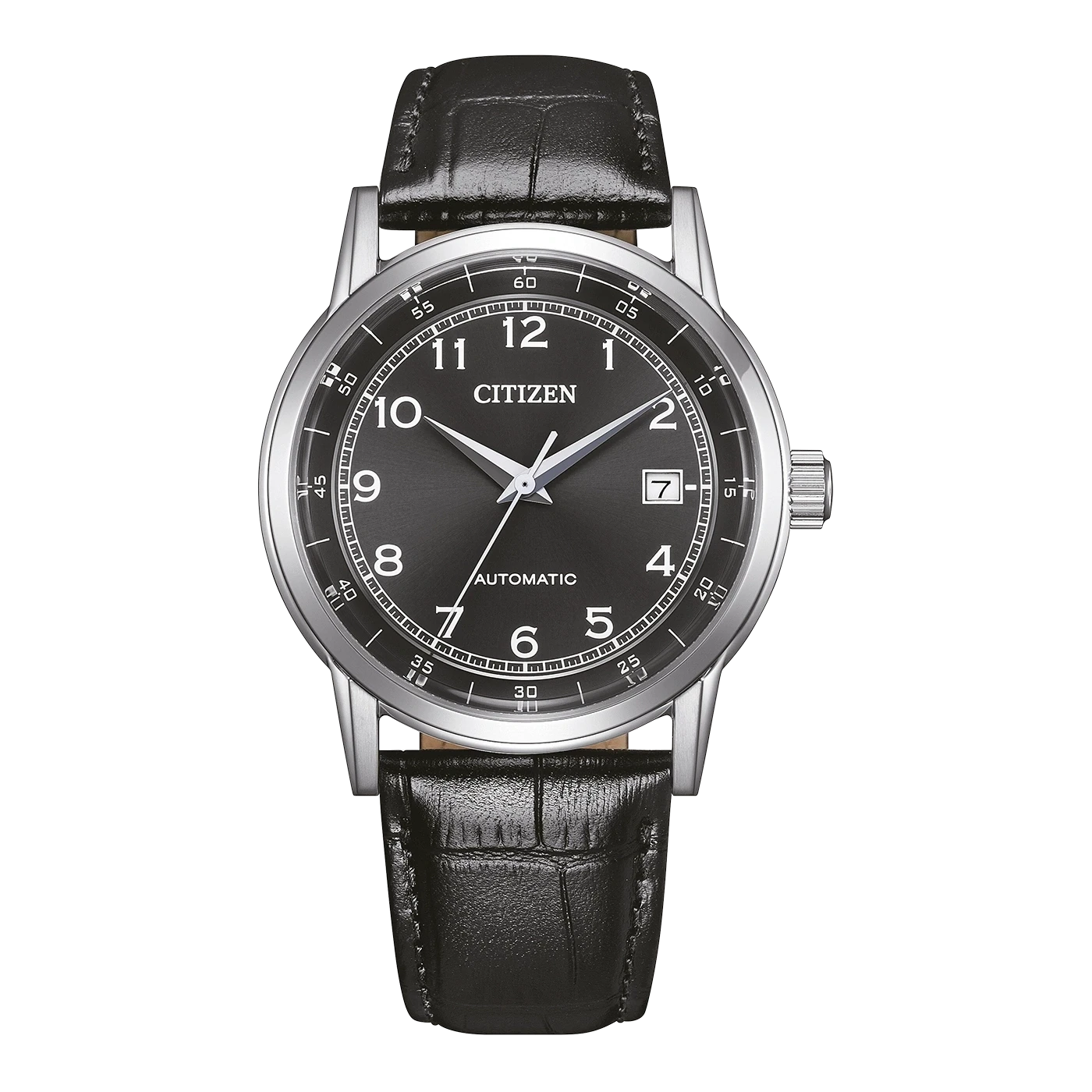 Citizen NJ0210-05E Men's Watch • In-house automatic movement • Elegant leather strap