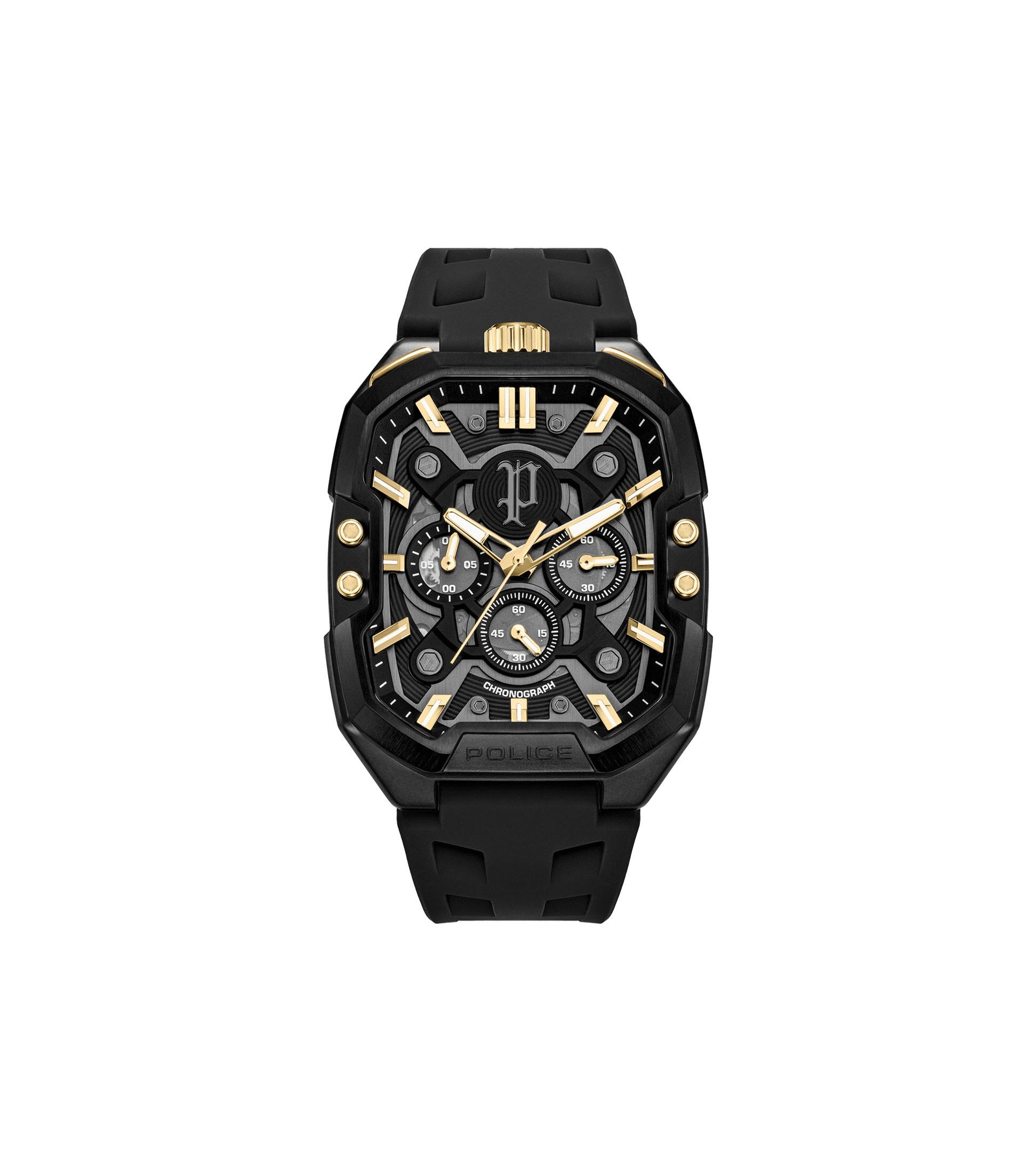 Police Bullhead PEWGO0092204 Herrenuhr Schwarz • Mineralglas • Multifunktion
