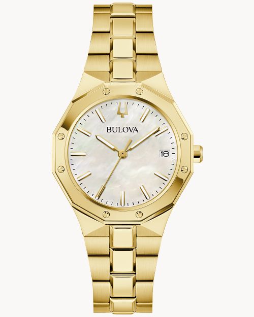 Bulova Classic 97M119 Damenuhr Weiß • Saphirglas • Super-LumiNova