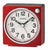 Seiko QHE196R Alarm Clock Red • Silent Sweep Second Hand • Snooze Function