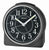 Seiko QHE198K Alarm Clock Black • Silent Sweep Movement • Lumibrite Hands