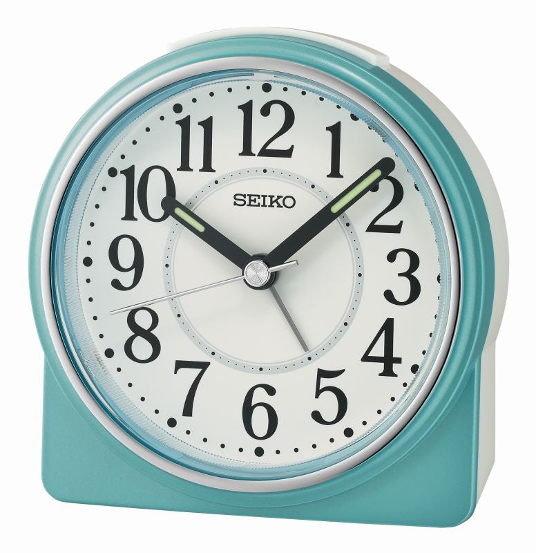 Seiko QHE198L Alarm Clock • Silent Quartz Movement • Lumibrite Hands