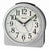 Seiko QHE198S Clock Silver • Silent Sweep Quartz Movement • Light & Snooze Function