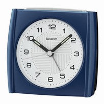 Seiko QHE205L Alarm Clock White • Silent Quartz Movement • Snooze & Night Light