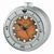 Seiko QHE207T Table Clock Silver • Silent Sweep Second Hand • Rotating Bezel