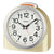 Seiko QHE211G Alarm Clock Gold-Tone • Arabic Dial • Light & Snooze Function